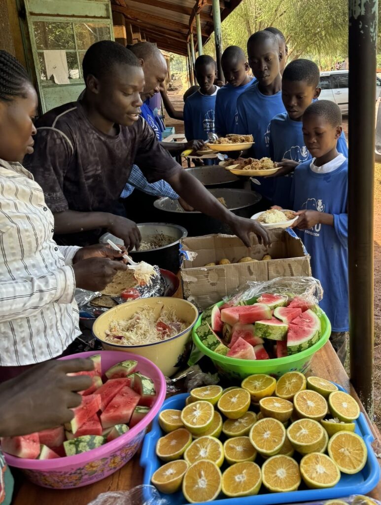 inzeku education foundation - eating outside